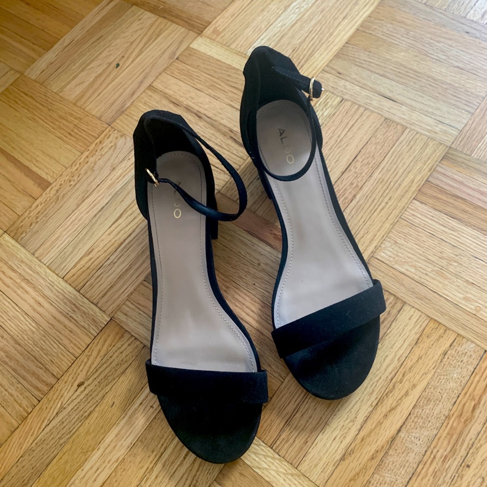 ALDO Block Heel Strappy Sandals - Black